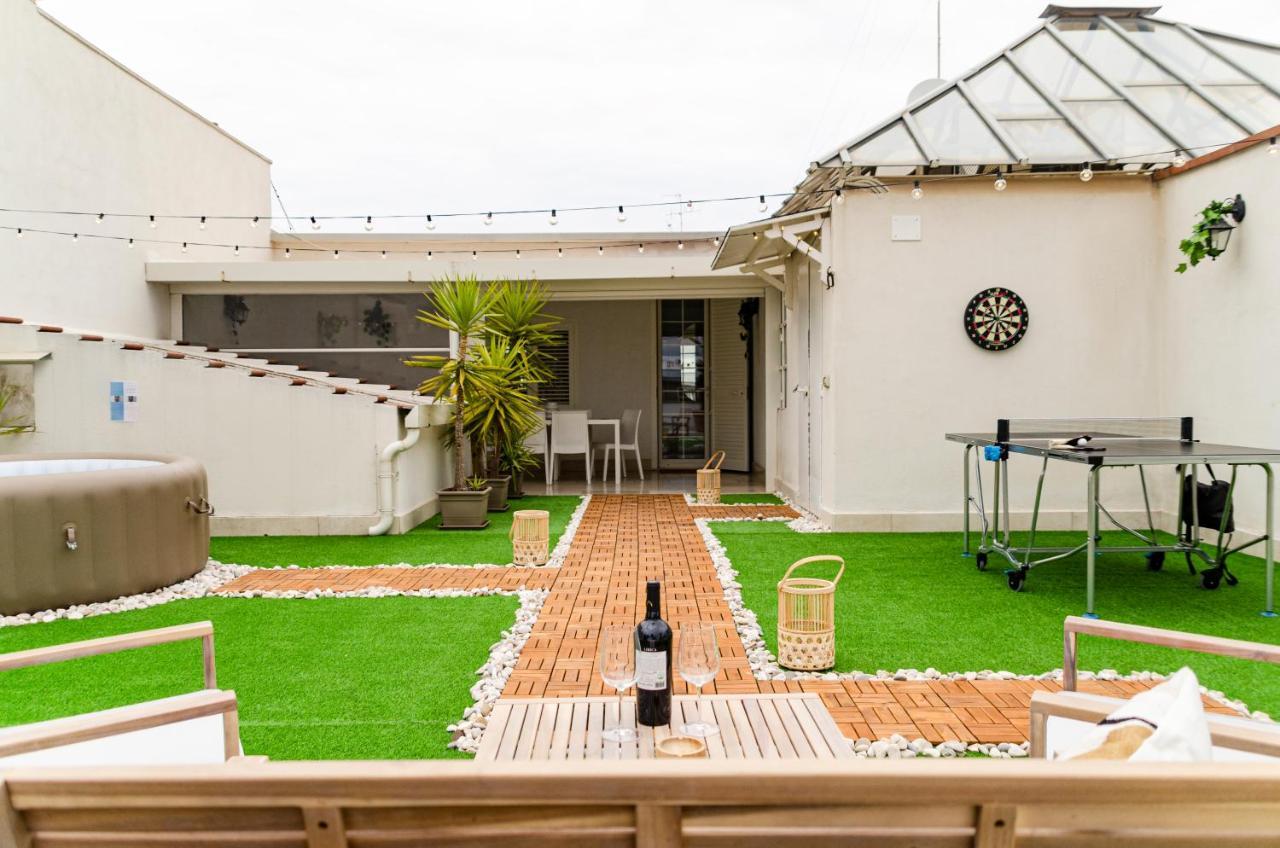 Apartament Apulialux Private 100Mq Rooftop Oasis W Jacuzzi Bari Zewnętrze zdjęcie