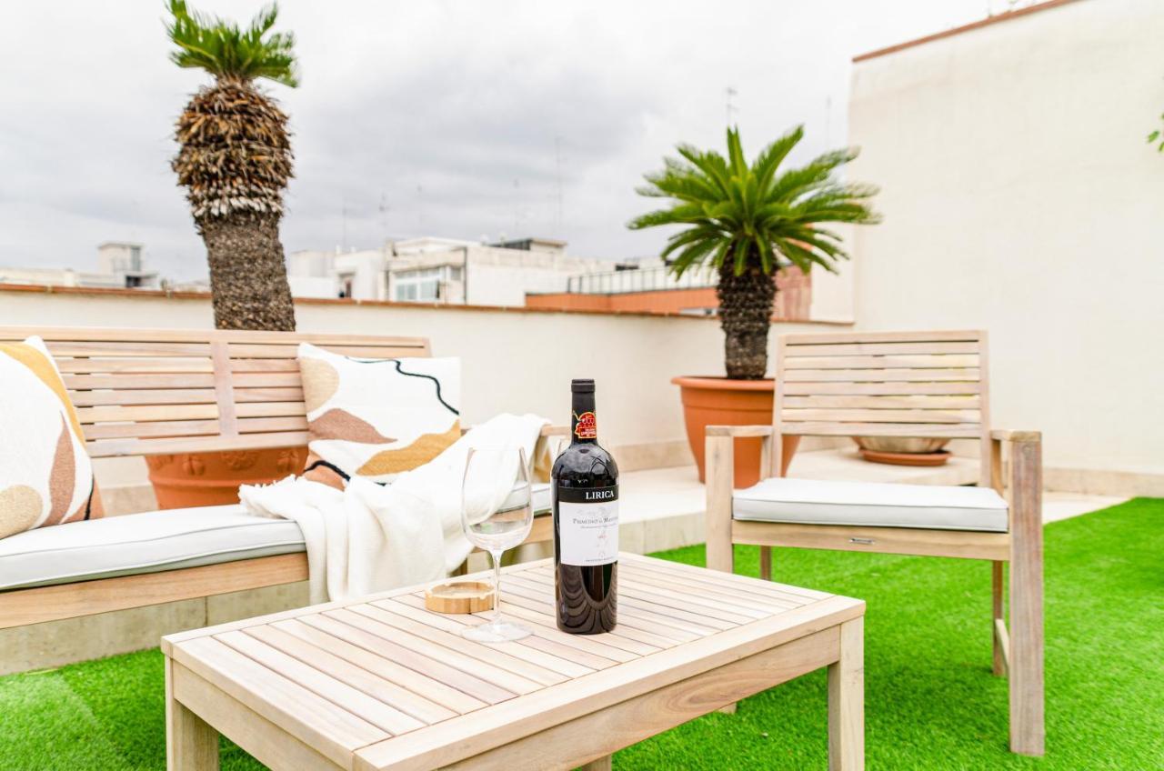 Apartament Apulialux Private 100Mq Rooftop Oasis W Jacuzzi Bari Zewnętrze zdjęcie