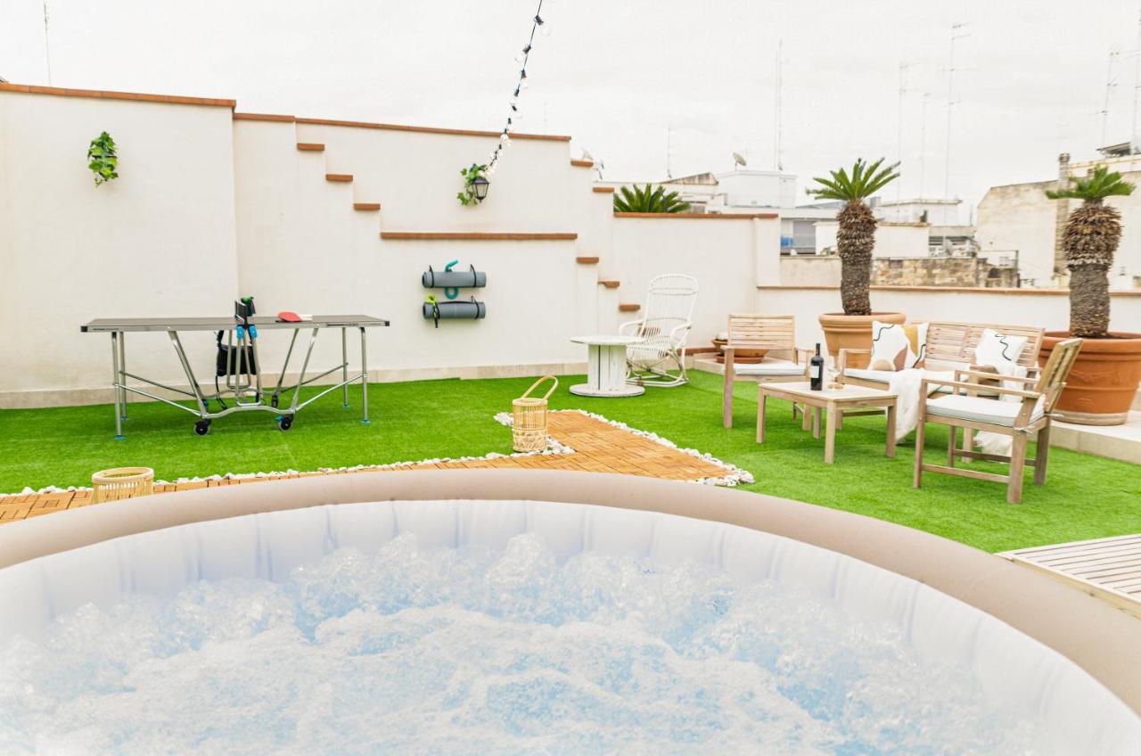 Apartament Apulialux Private 100Mq Rooftop Oasis W Jacuzzi Bari Zewnętrze zdjęcie